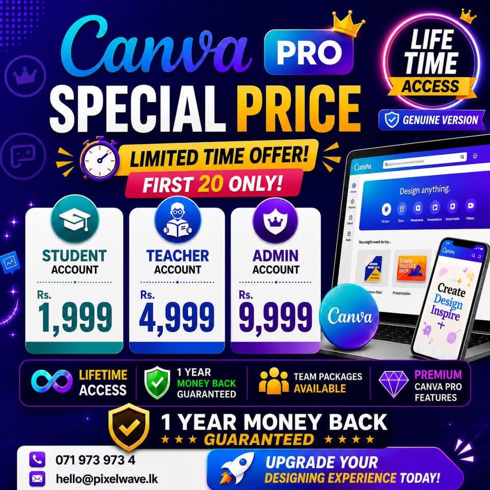 Canva Pro — Student Account (1 Year)