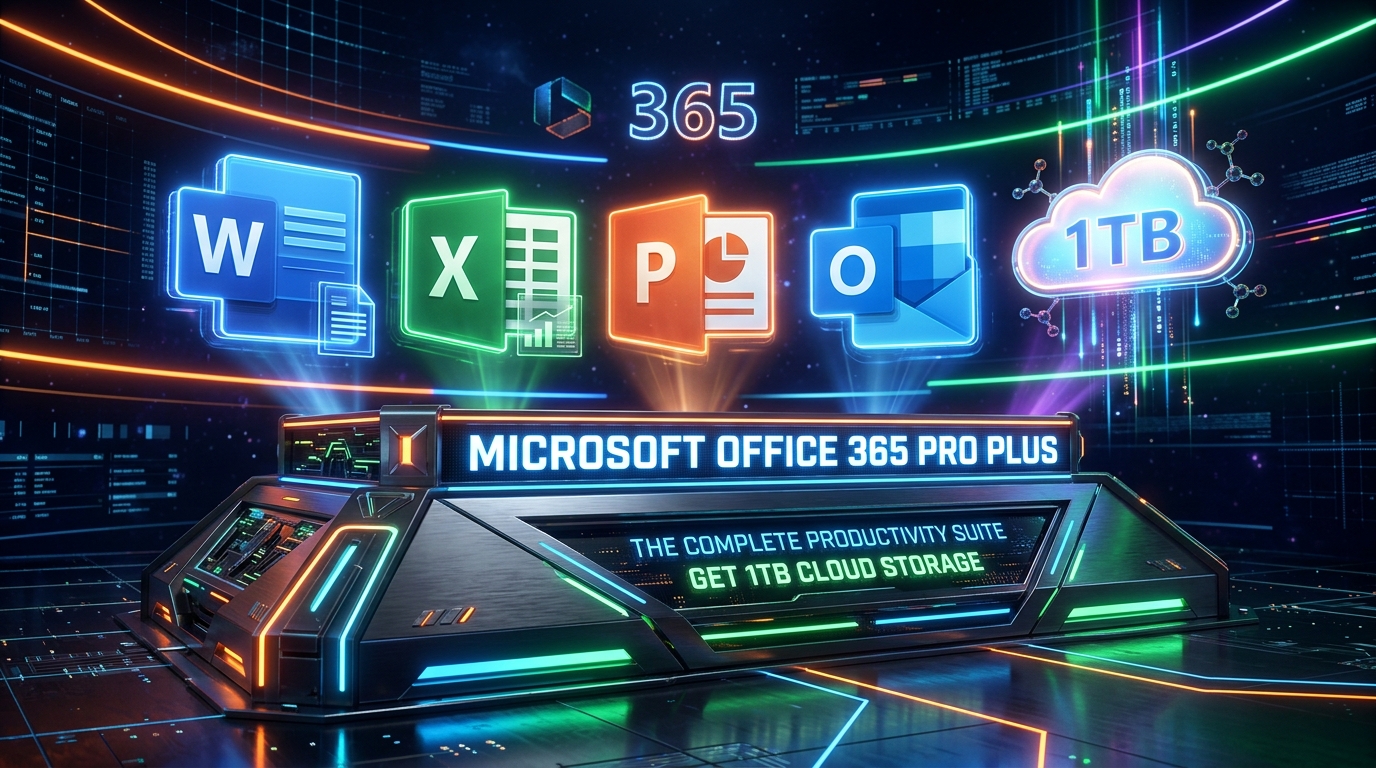 Microsoft Office 365 Pro Plus — 5 Devices + 1TB OneDrive